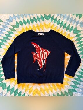 LOFT Angel Fish Sweater - Size Medium